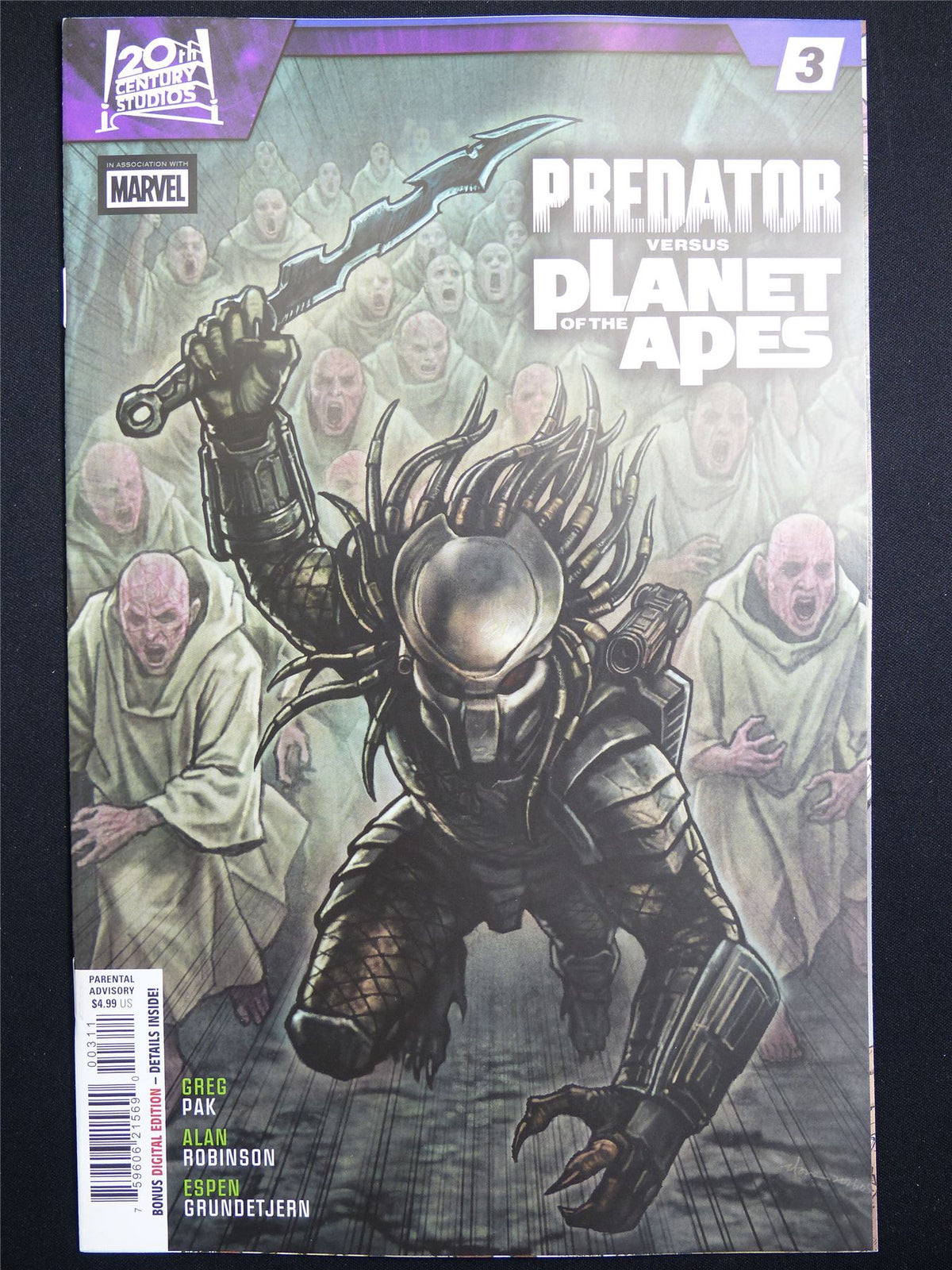 PREDATOR versus Planet of the Apes #3 Cvr A - Nov 2026 Marvel Comic #4IC