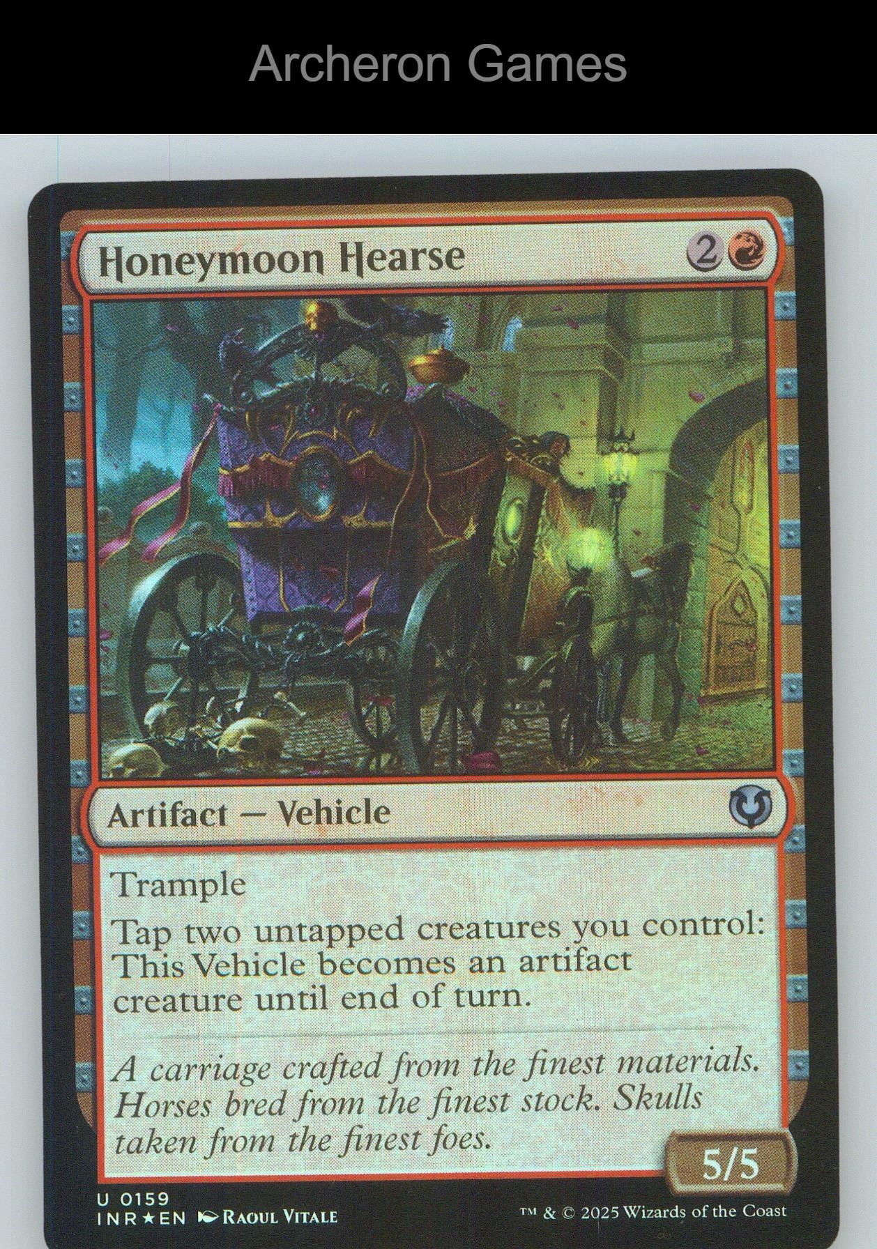 Honeymoon Hearse INR 159 UC MTG Card NM/EX+ Foil