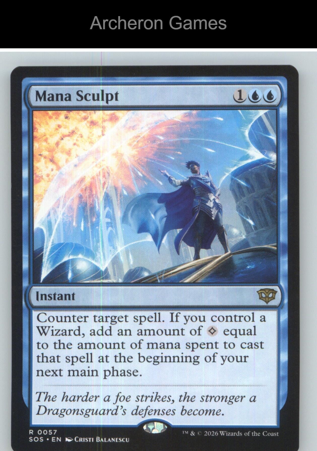 Mana Sculpt SOS 57 R MTG Card NM/EX+