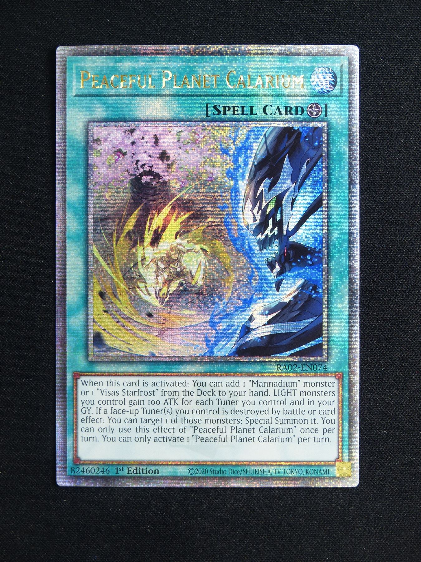 Peaceful Planet Calarium RA02 Quarter Century Rare - 1st ed Yugioh Card #234