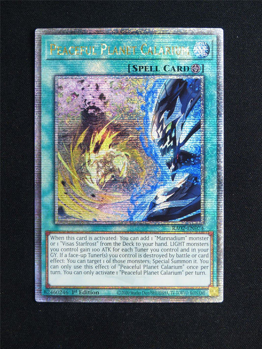 Peaceful Planet Calarium RA02 Quarter Century Rare - 1st ed Yugioh Card #234