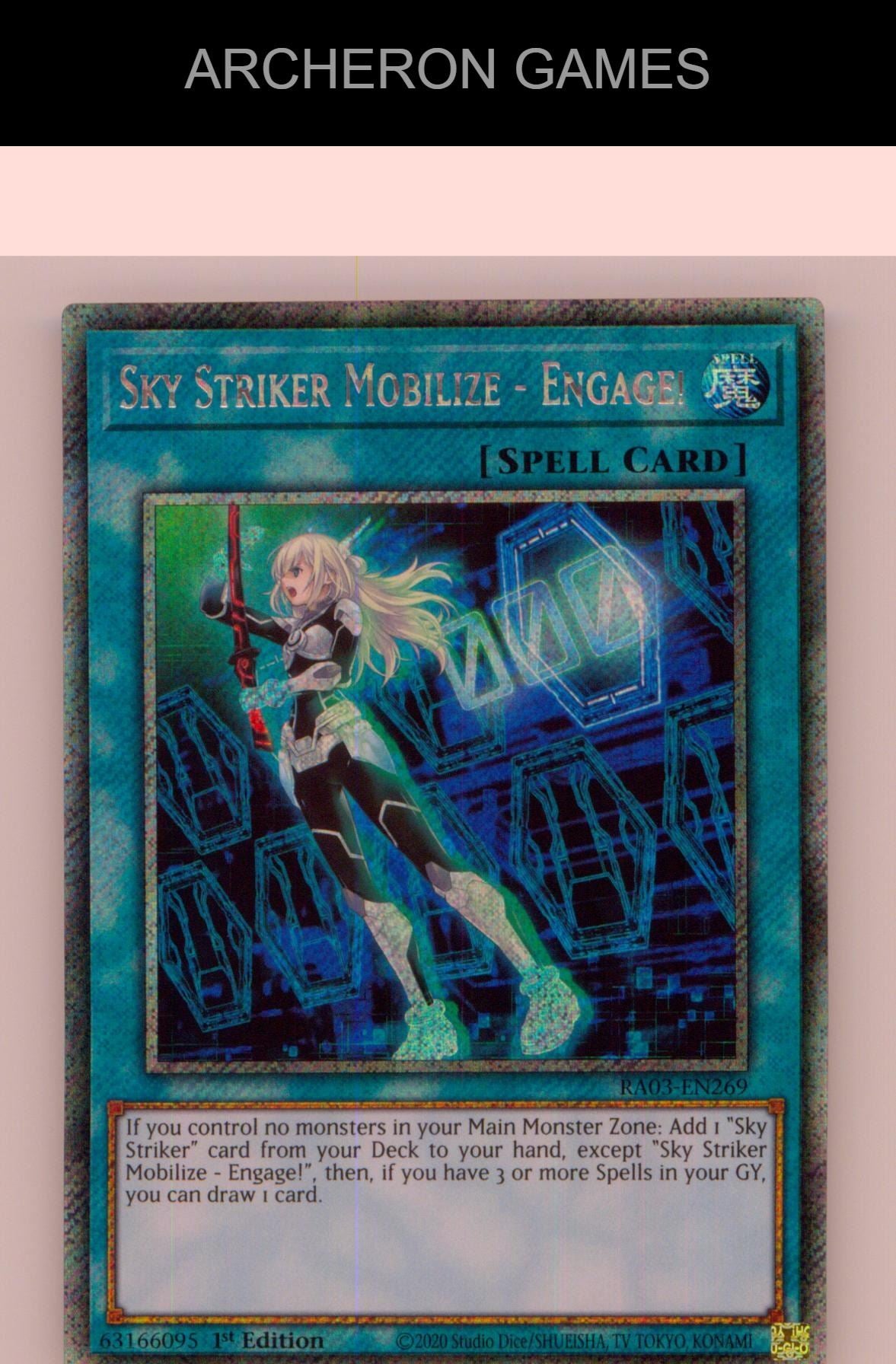 Sky Striker Mobilize - Engage! (Platinum Secret Rare) YUGIOH Card 1st Edition