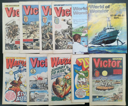 Collection of Victor, World of Wonder and more Comics Circa 1974