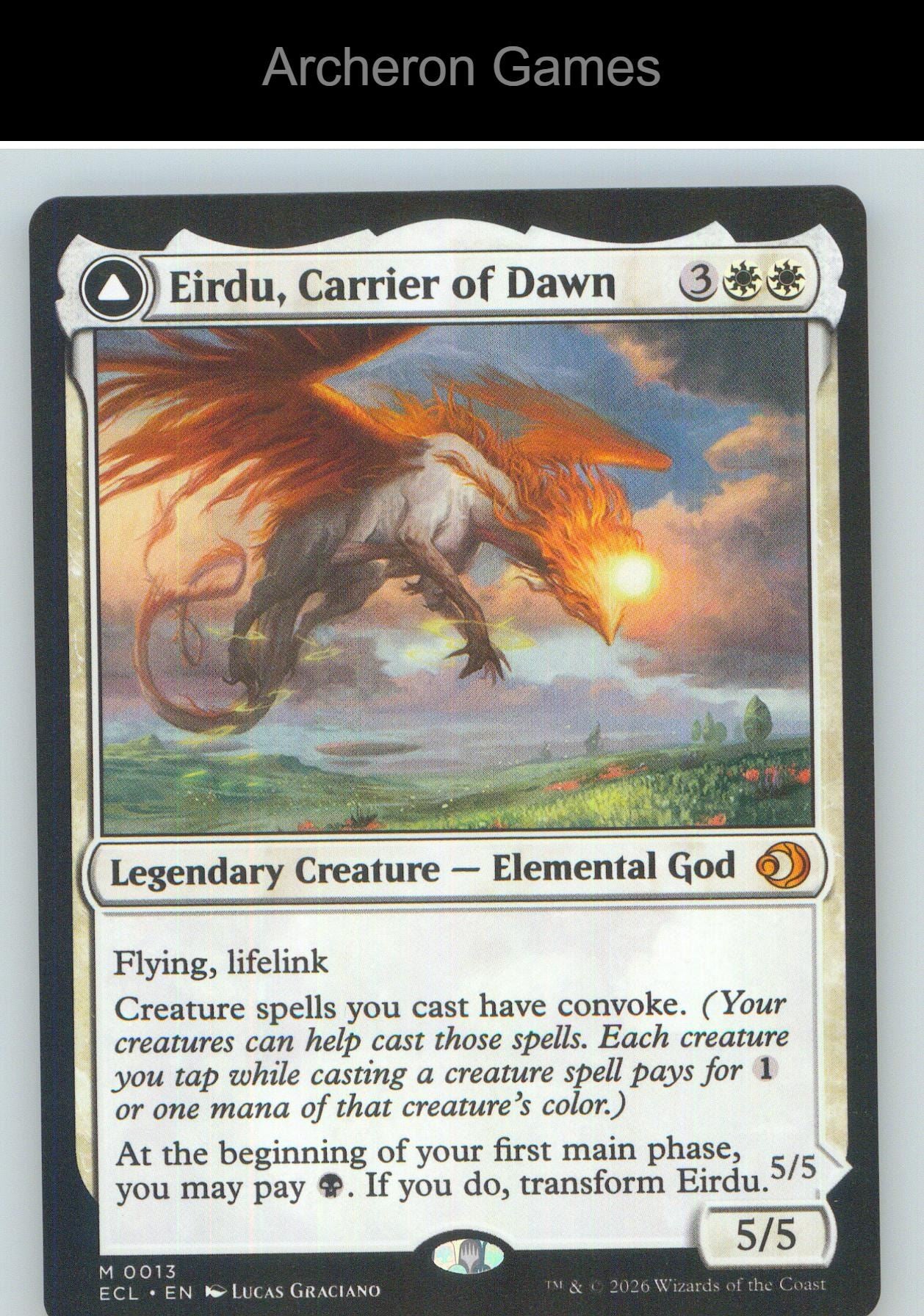 Eirdu, Carrier of Dawn ECL 13 Mythic MTG Card NM/EX+