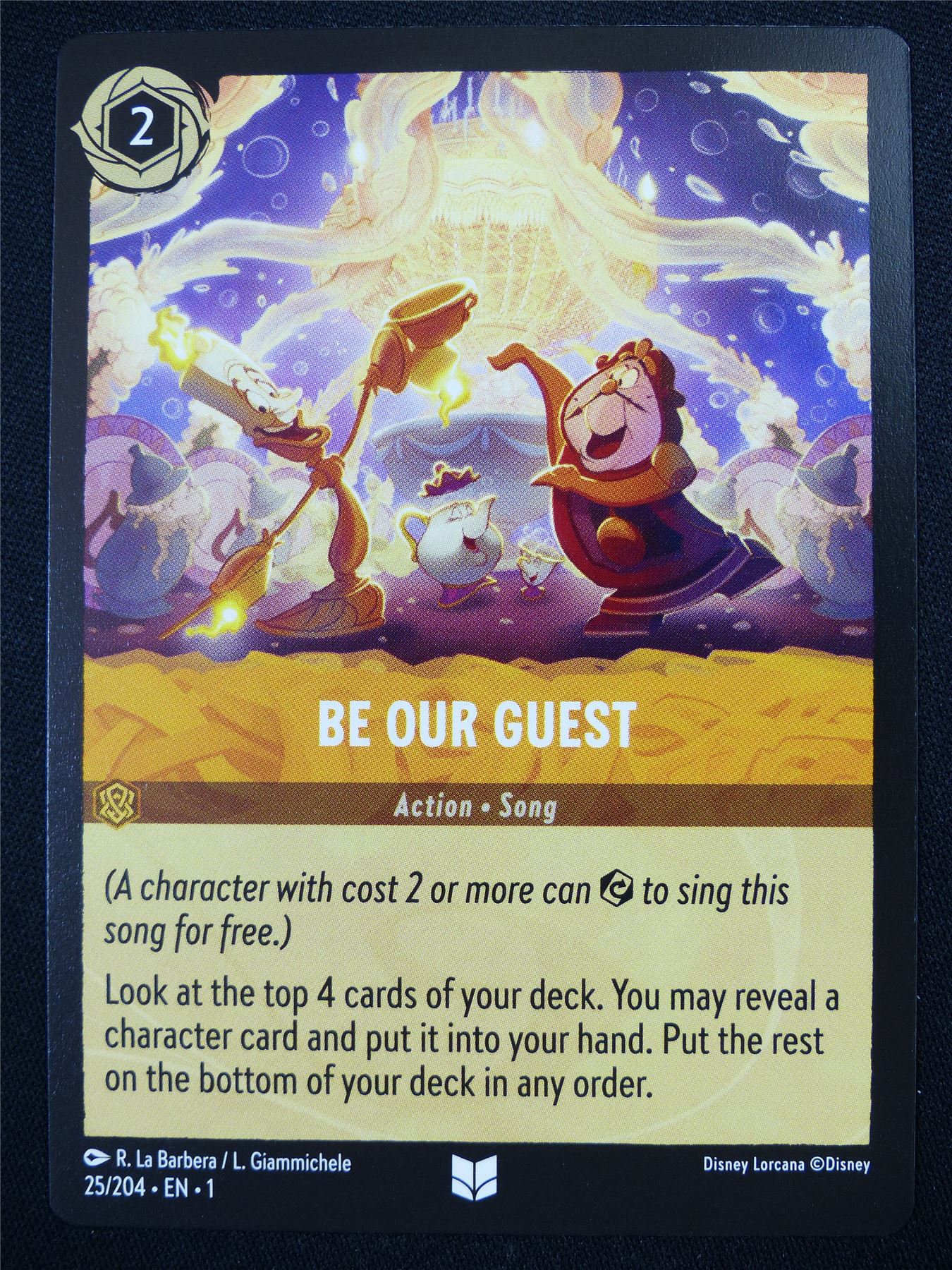 Be Our Guest 25/204 - Lorcana Card #4SY