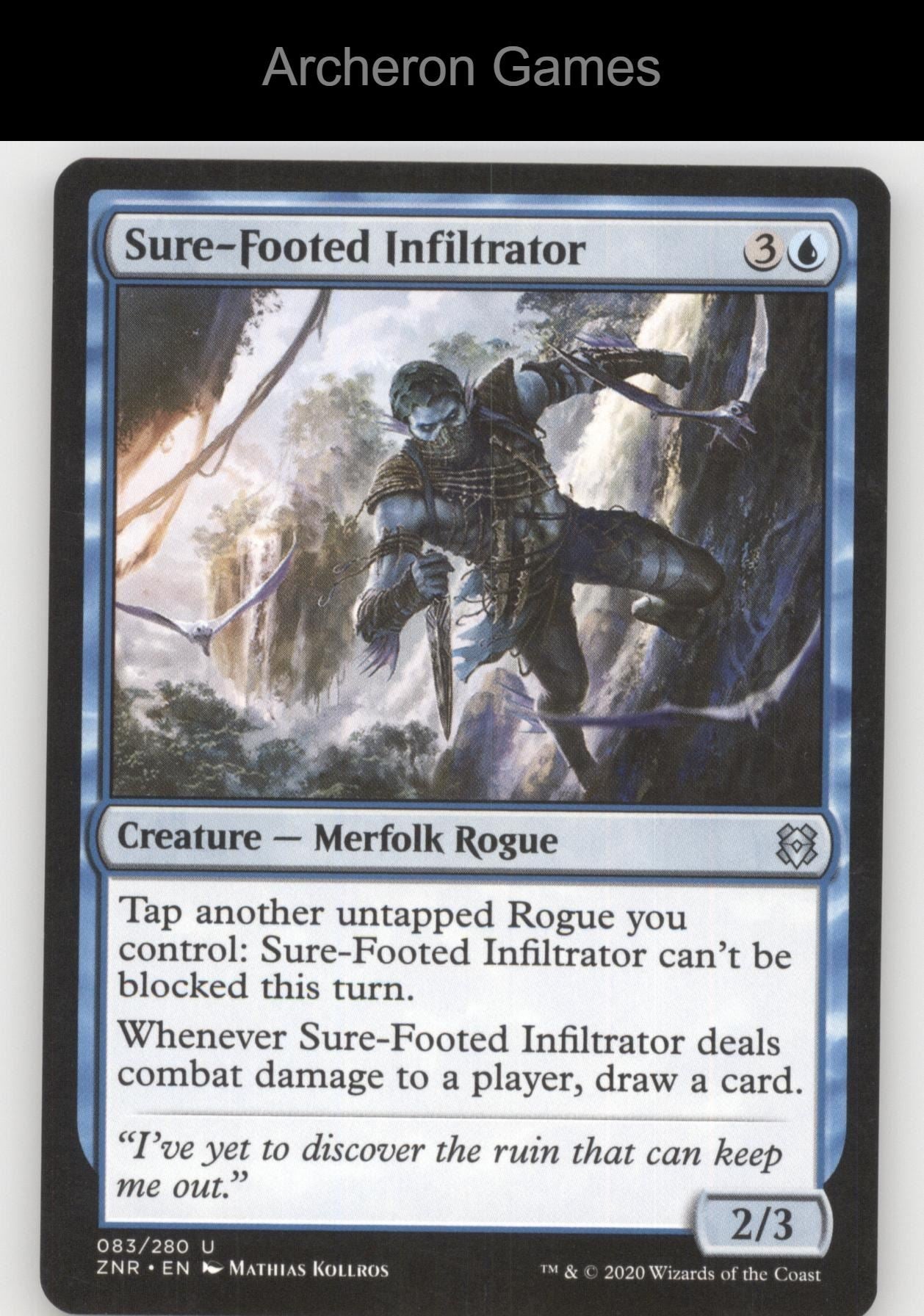 Sure-Footed Infiltrator 83 UC MTG Card Zendikar Rising
