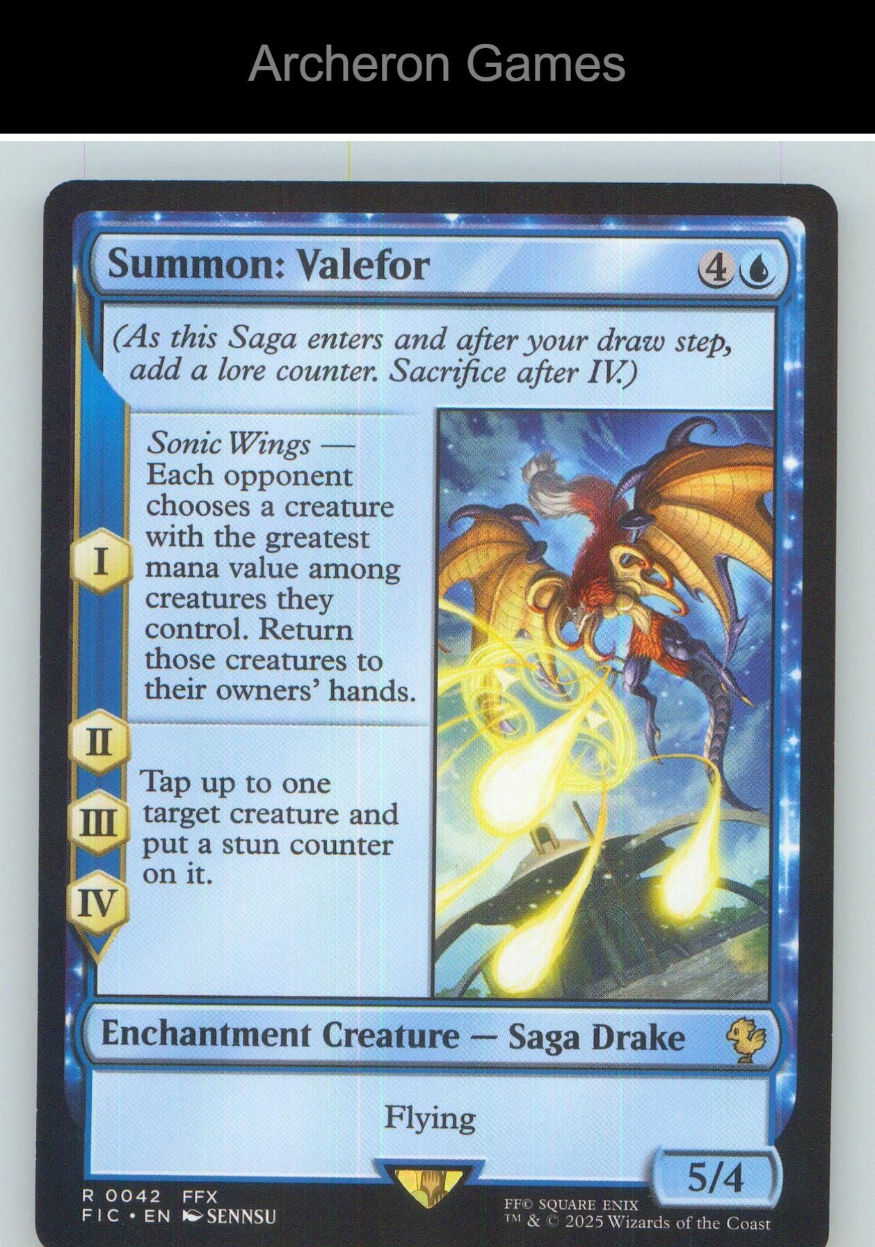 Summon: Valefor FIC 42 R MTG Card NM/EX+