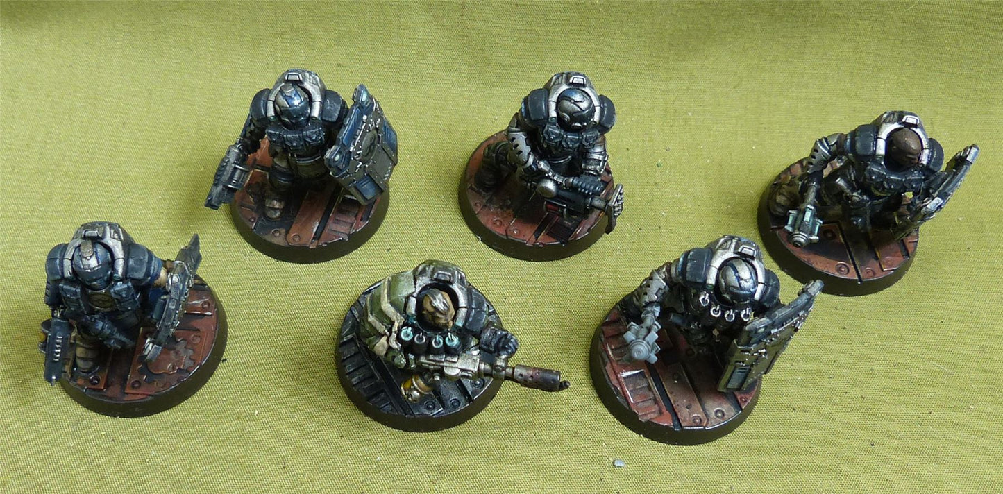 Palanite Subjugator Patrol painted - Enforcers - Warhammer Necromunda #5CE