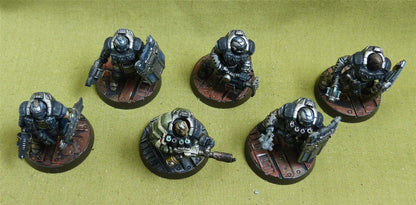 Palanite Subjugator Patrol painted - Enforcers - Warhammer Necromunda #5CE