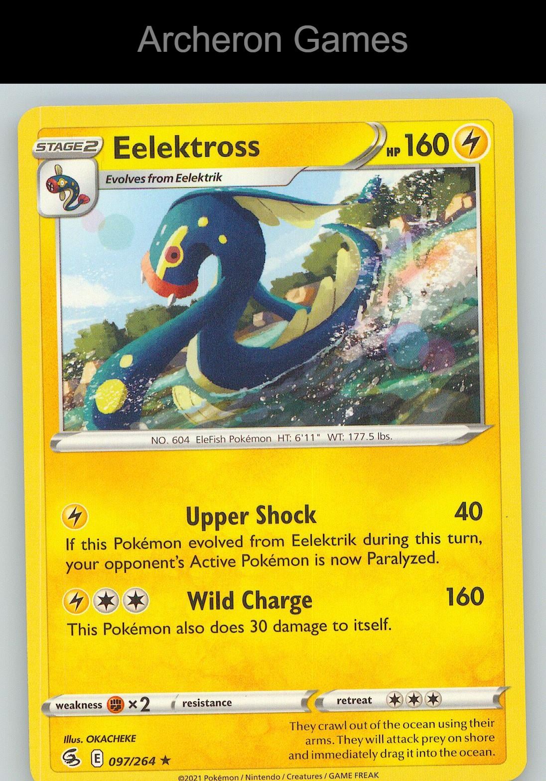 Pokemon Card Eelektross FST 097/264 R Fusion Strike