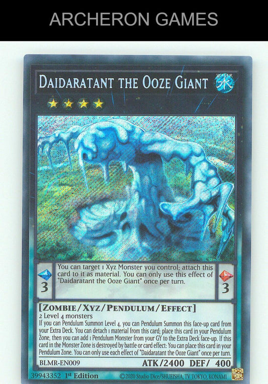 Daidaratant the Ooze Giant SEC YUGIOH Card