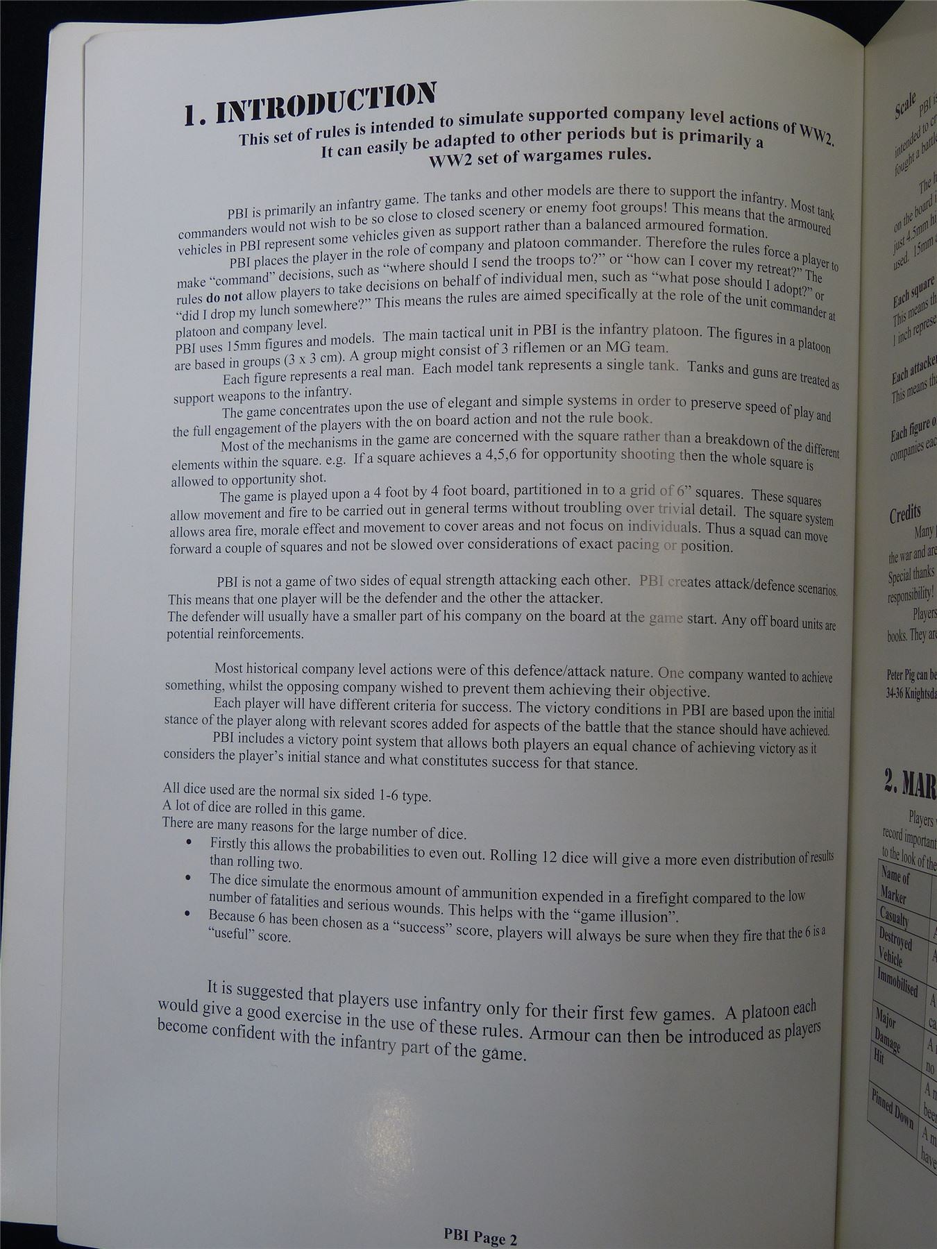 Poor Bloody Infantry: Company Level Combat in WW2 Miniatures Rulebook #2RZ
