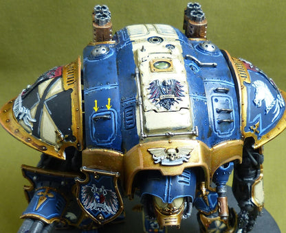 Imperial Knight with Forgeworld Shoulder Pads painted - Warhammer 40K #Z7