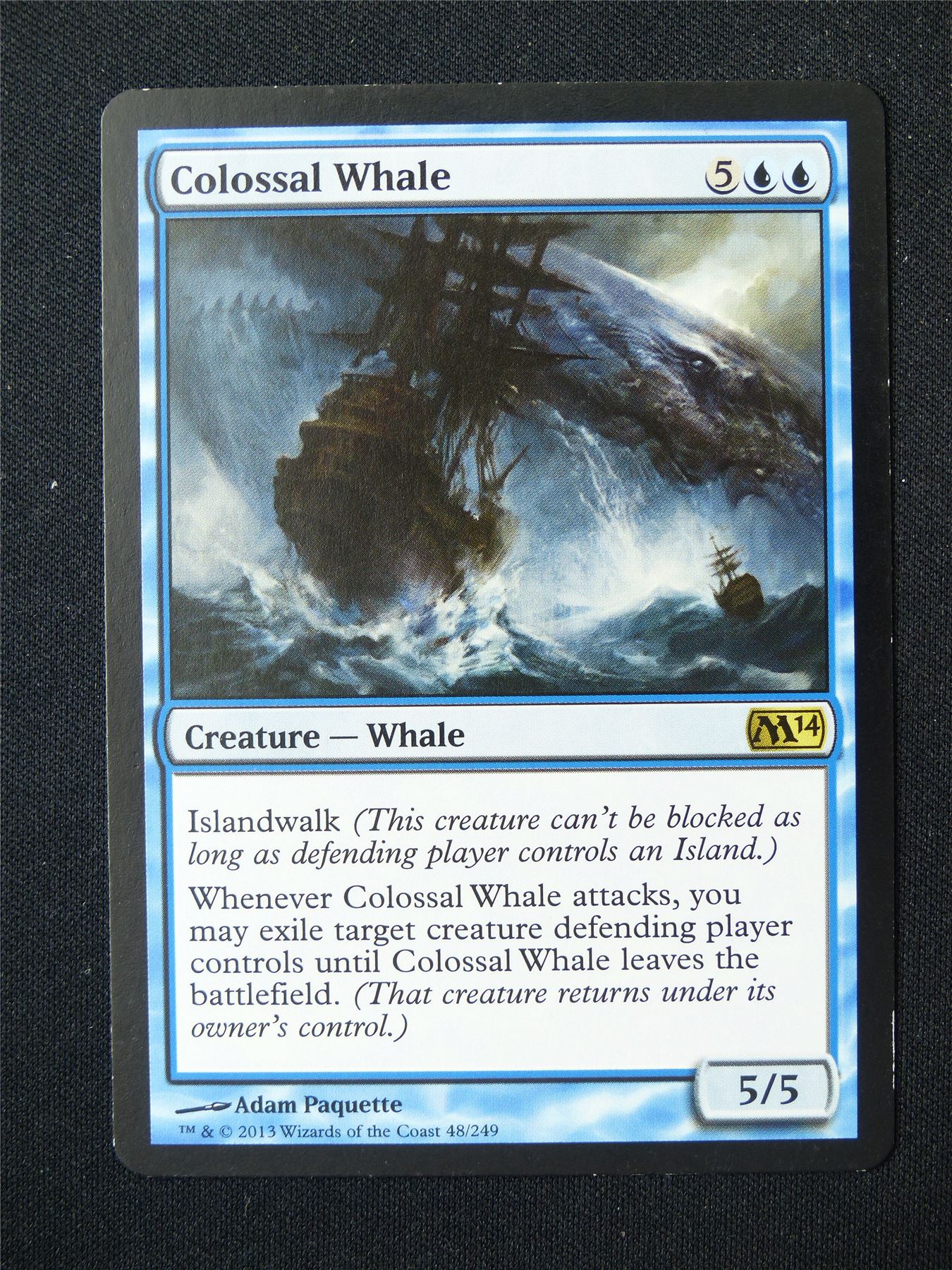 Colossal Whale - M14 - Mtg Card #O