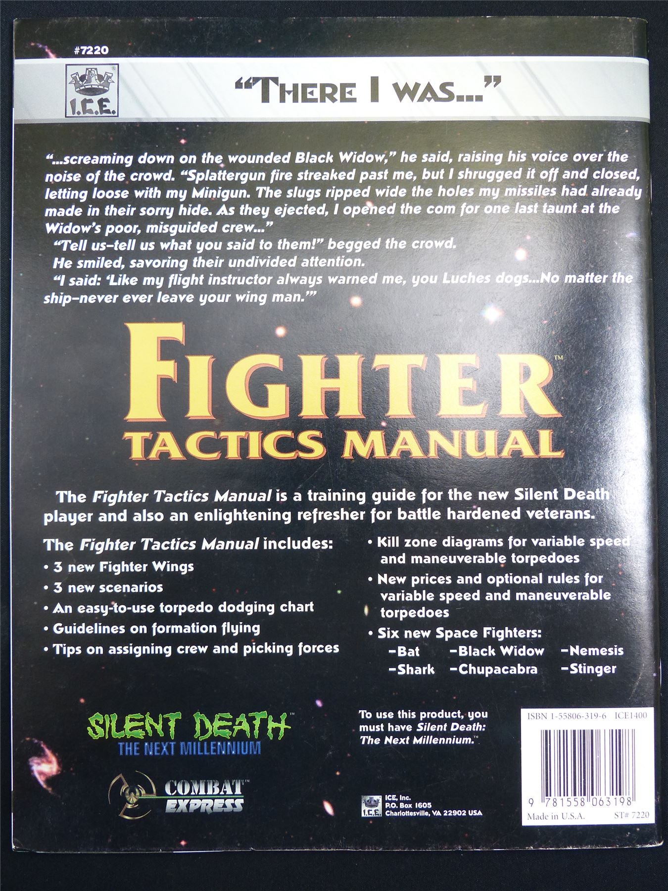 Silent Death: Fighter Tactics Manual Miniatures Sourcebook - I.C.E. Booklet #2R8