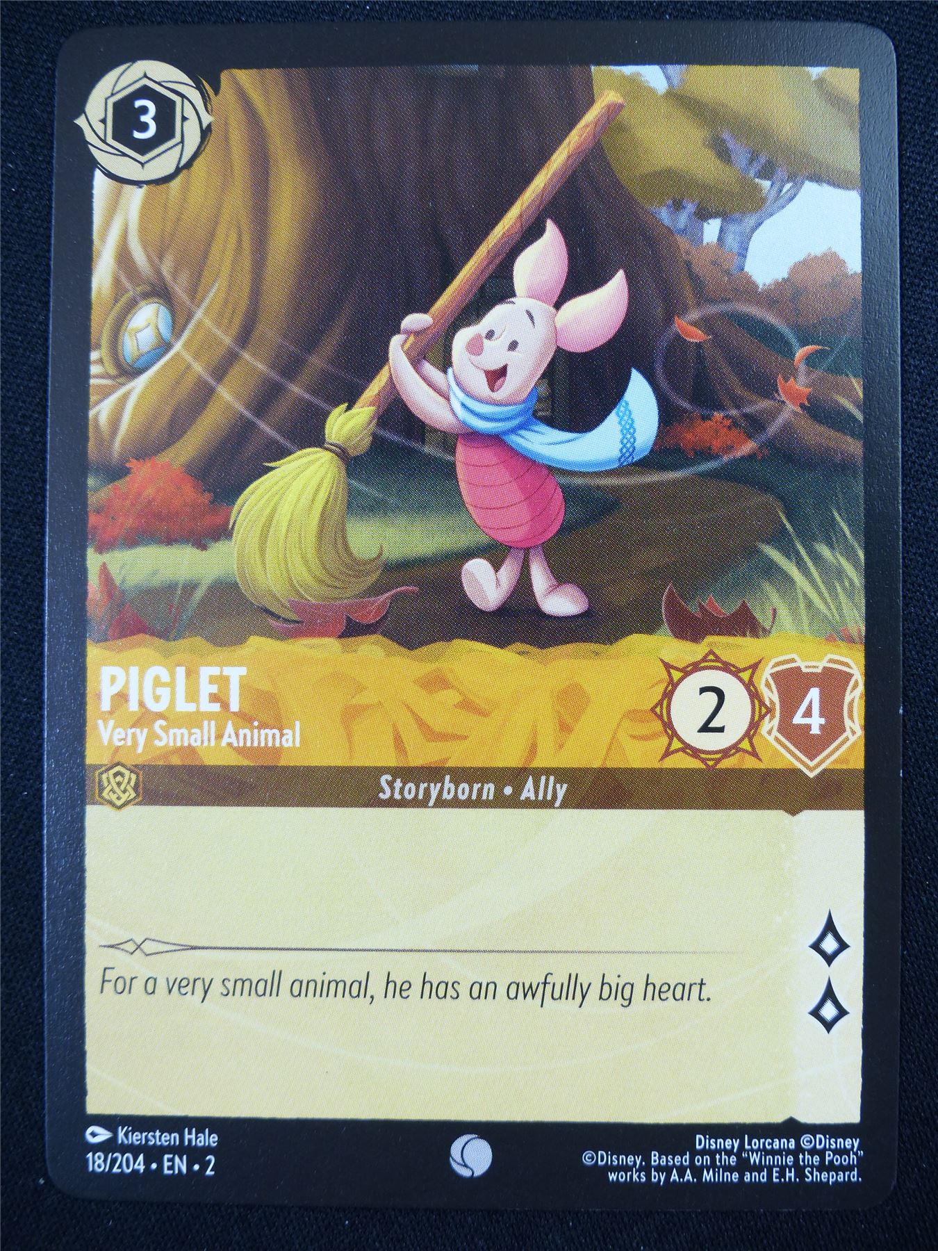 Piglet Very Small Animal 18/204 - Lorcana Card #4SE