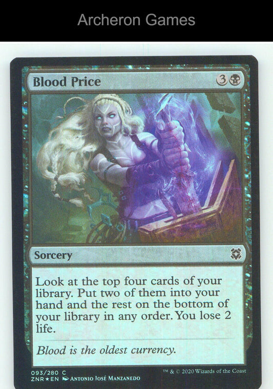 Blood Price ZNR 93 C MTG Card NM/EX+ Foil