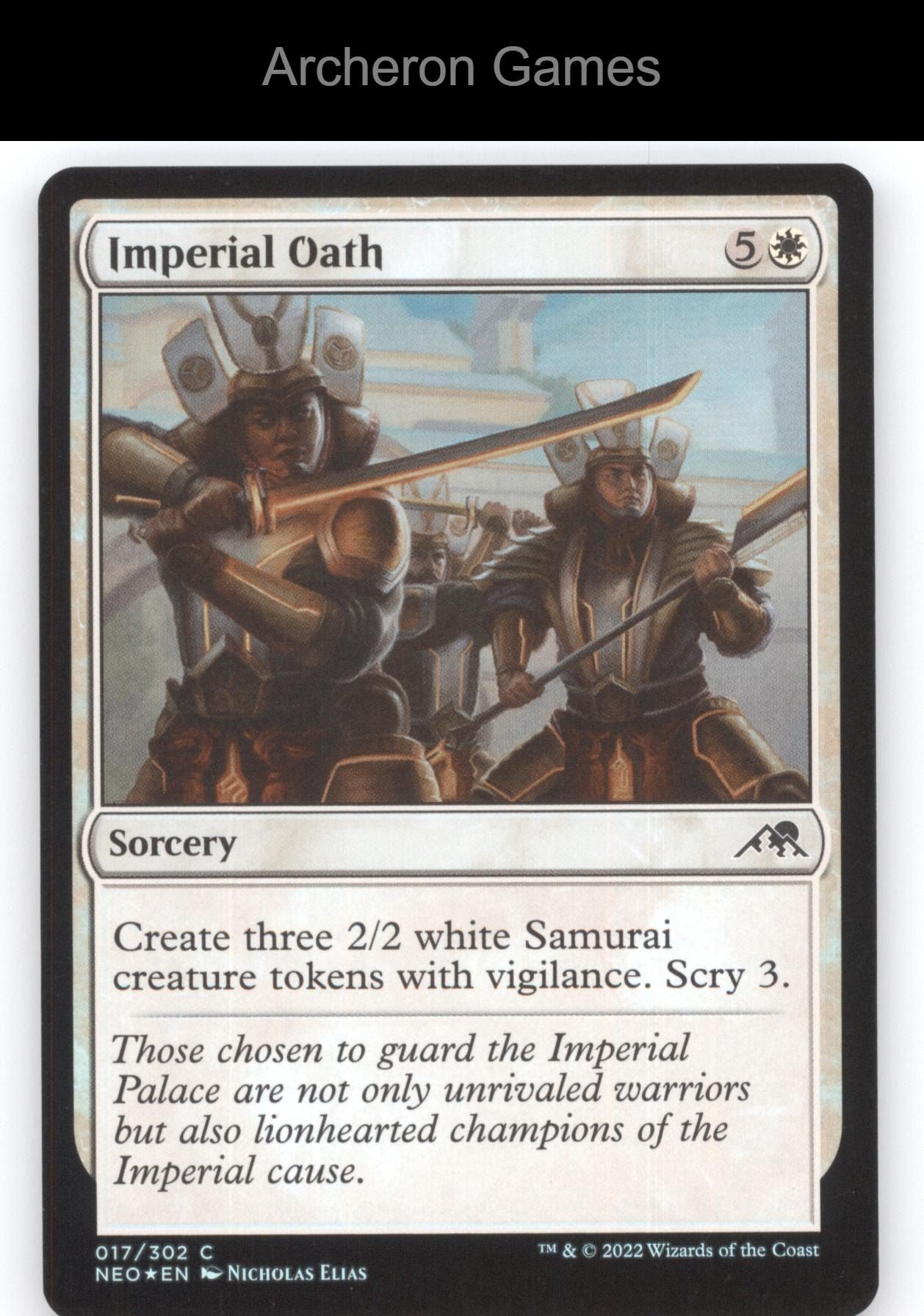 Imperial Oath 17 C MTG Card Kamigawa: Neon Dynasty