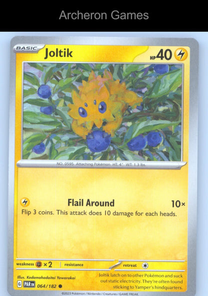 Pokemon Card Joltik PAR 064/182 C Paradox Rift