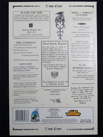 Mordheim: Town Cryer #12 Lustrian Explorers - Games Workshop Magazine #1N6