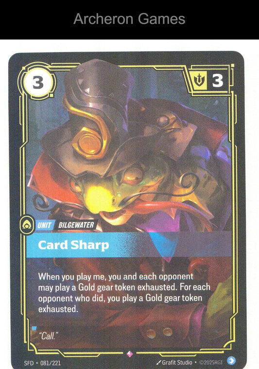 Card Sharp SFD 081/221 R Spiritforged Riftbound Card Foil