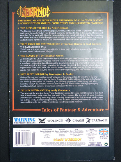 Inferno! Tales of Fantasy and Adventure #20 - Workshop Black Library Publication #1O6