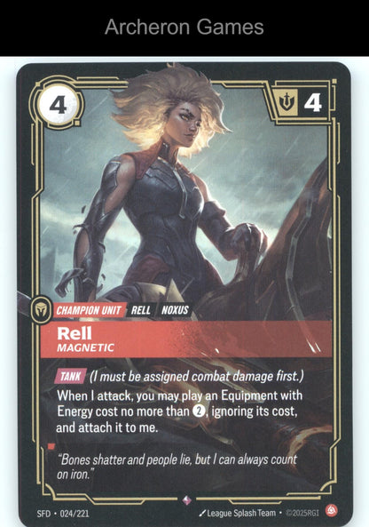 Rell - Magnetic SFD 024/221 R  Card Spiritforged