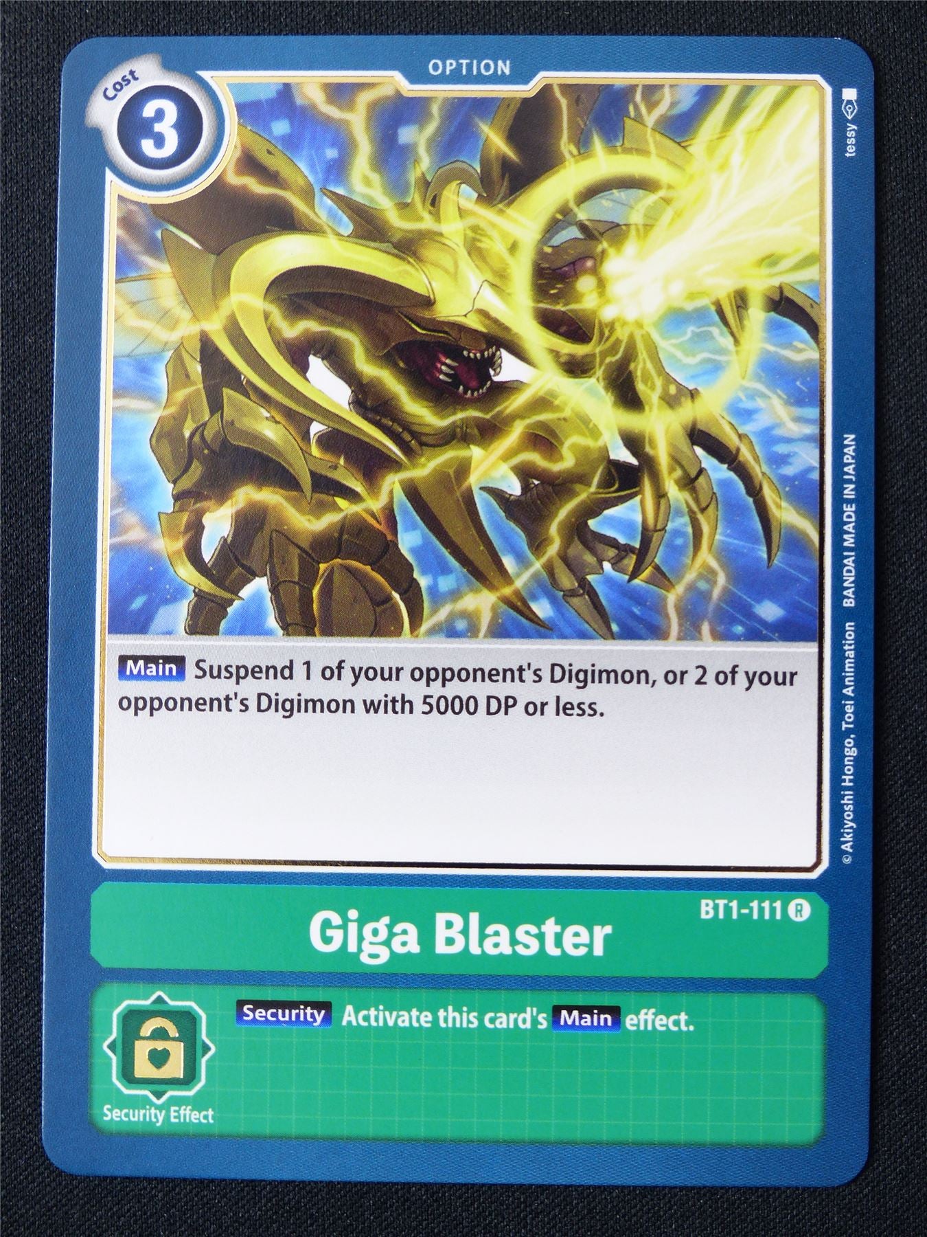 Giga Blaster BT1-111 R - Digimon Card #196