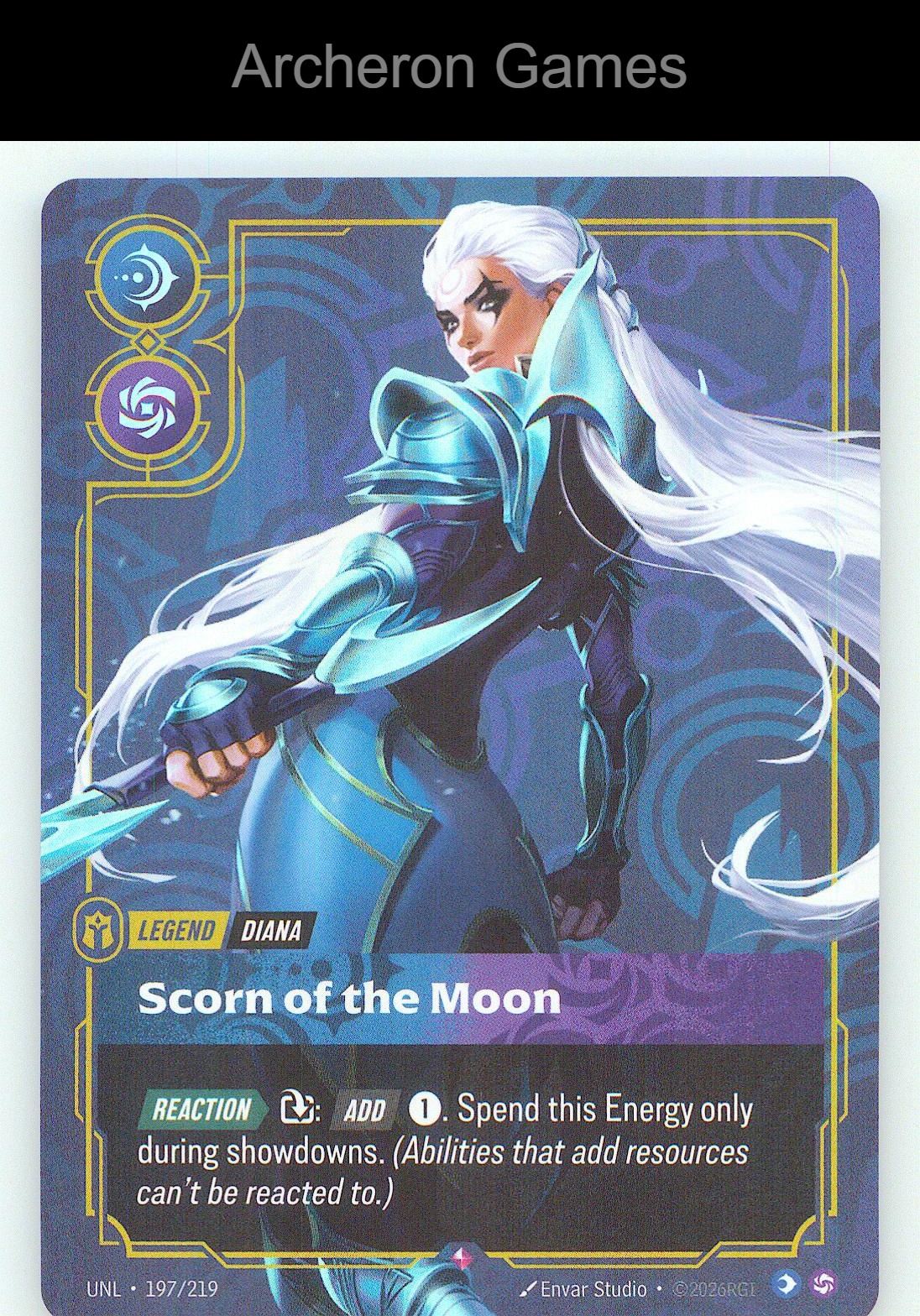 Diana - Scorn of the Moon UNL 197/219 R Unleashed Riftbound Card