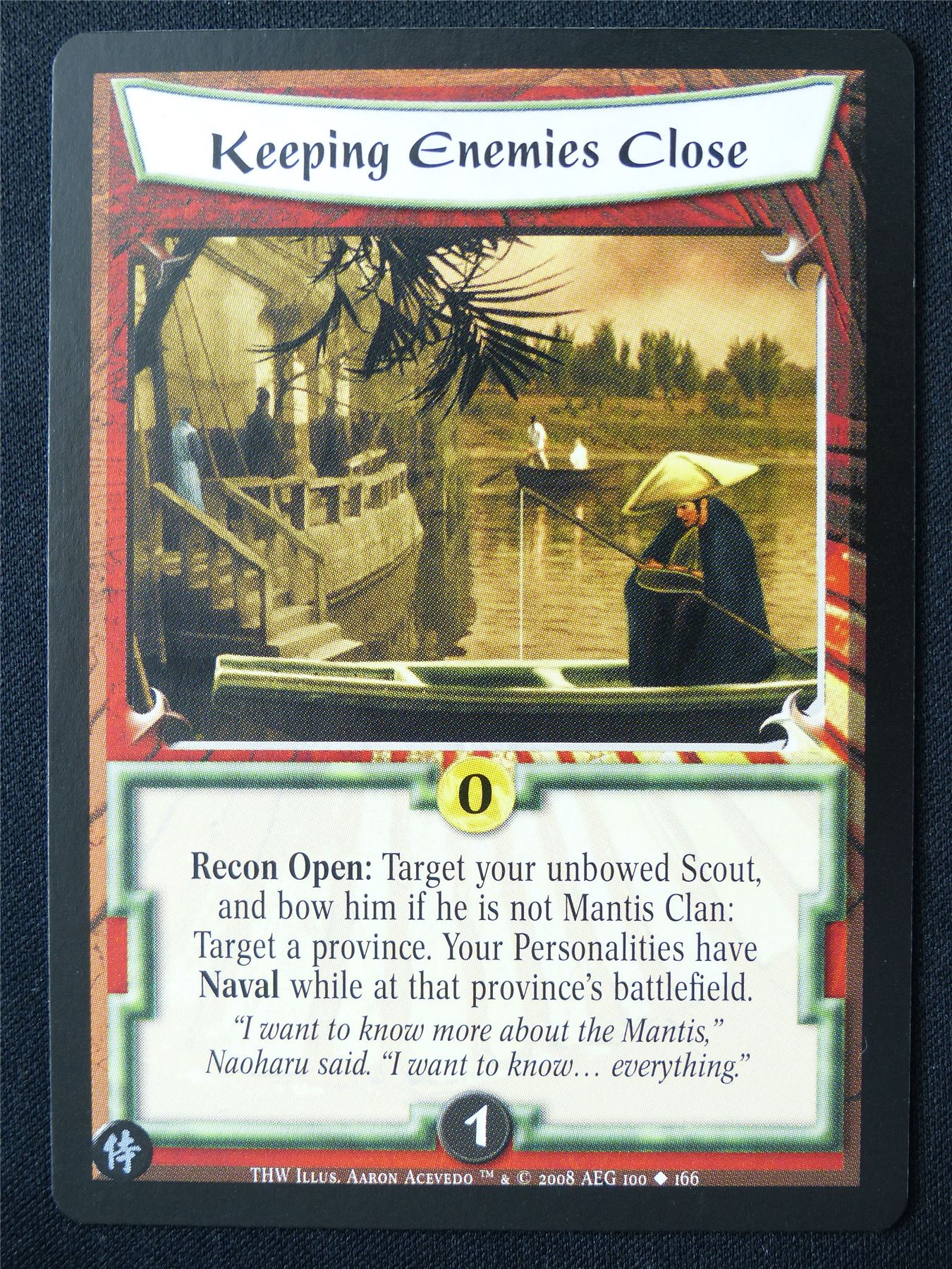 Keeping Enemies Close - THW - Legend of the Five Rings L5R Card #XZ