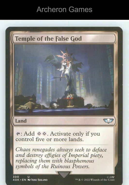 Temple of the False God (Surge Foil) 300 UC MTG Card NM/EX+