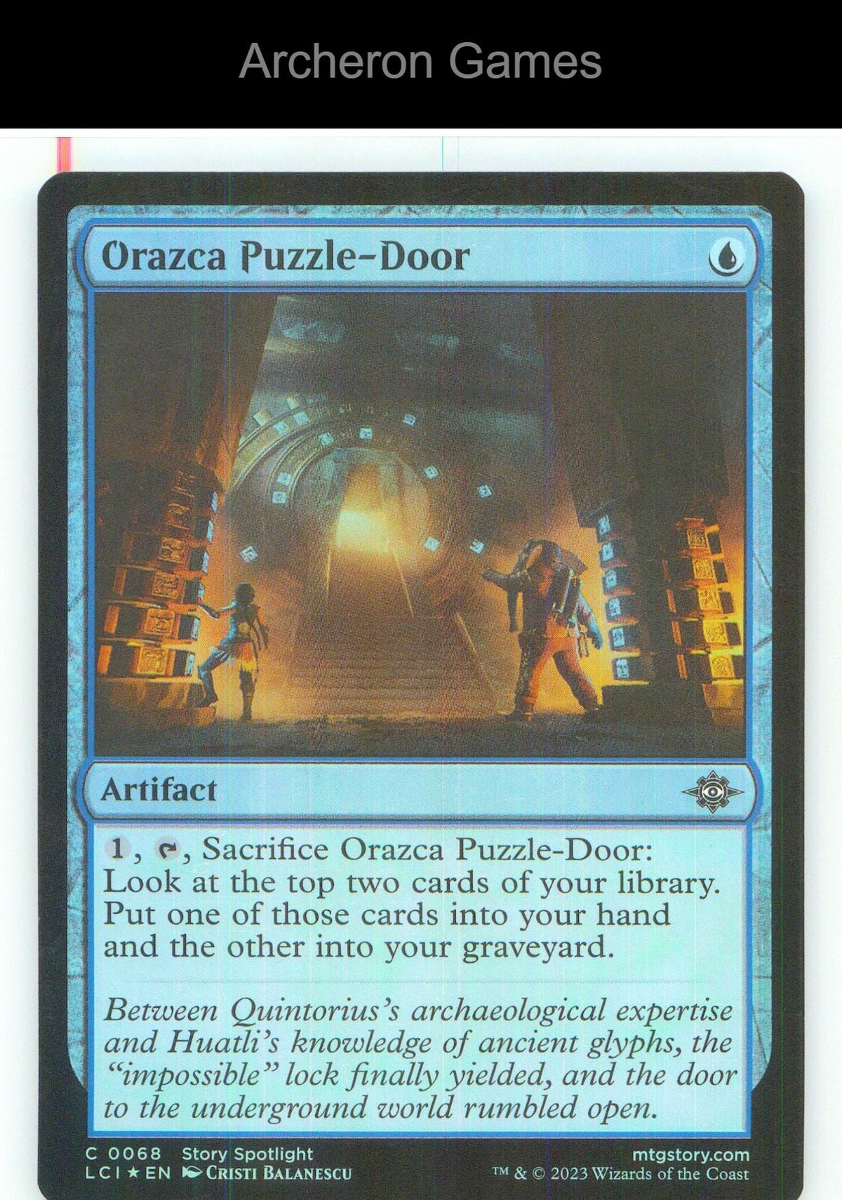 Orazca Puzzle-Door LCI 68 C MTG Card NM/EX+ Foil