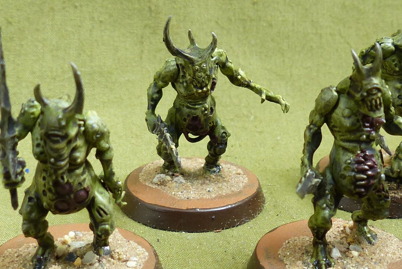 Plaguebearers set of 8 painted - Forces of Nurgle - Warhammer AoS #FC