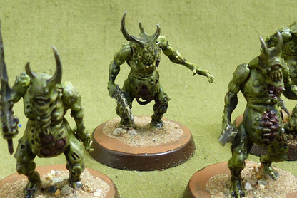 Plaguebearers set of 8 painted - Forces of Nurgle - Warhammer AoS #FC
