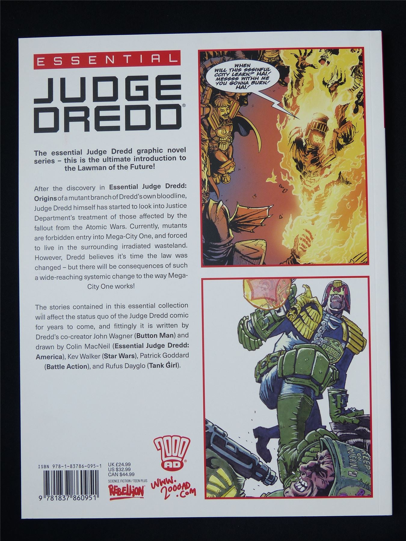 Essential Judge Dredd: Tour of Duty book one - 2000AD Graphic Softback #2OC