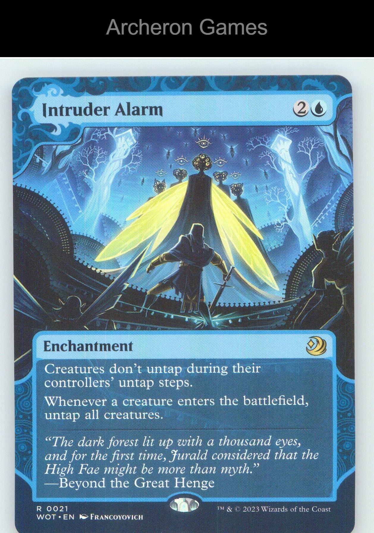 Intruder Alarm WOT 21 R MTG Card NM/EX+