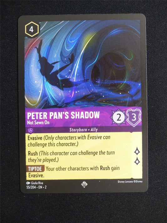 Peter Pan's Shadow Not Sewn On 55/204 - Lorcana Card #1ZS