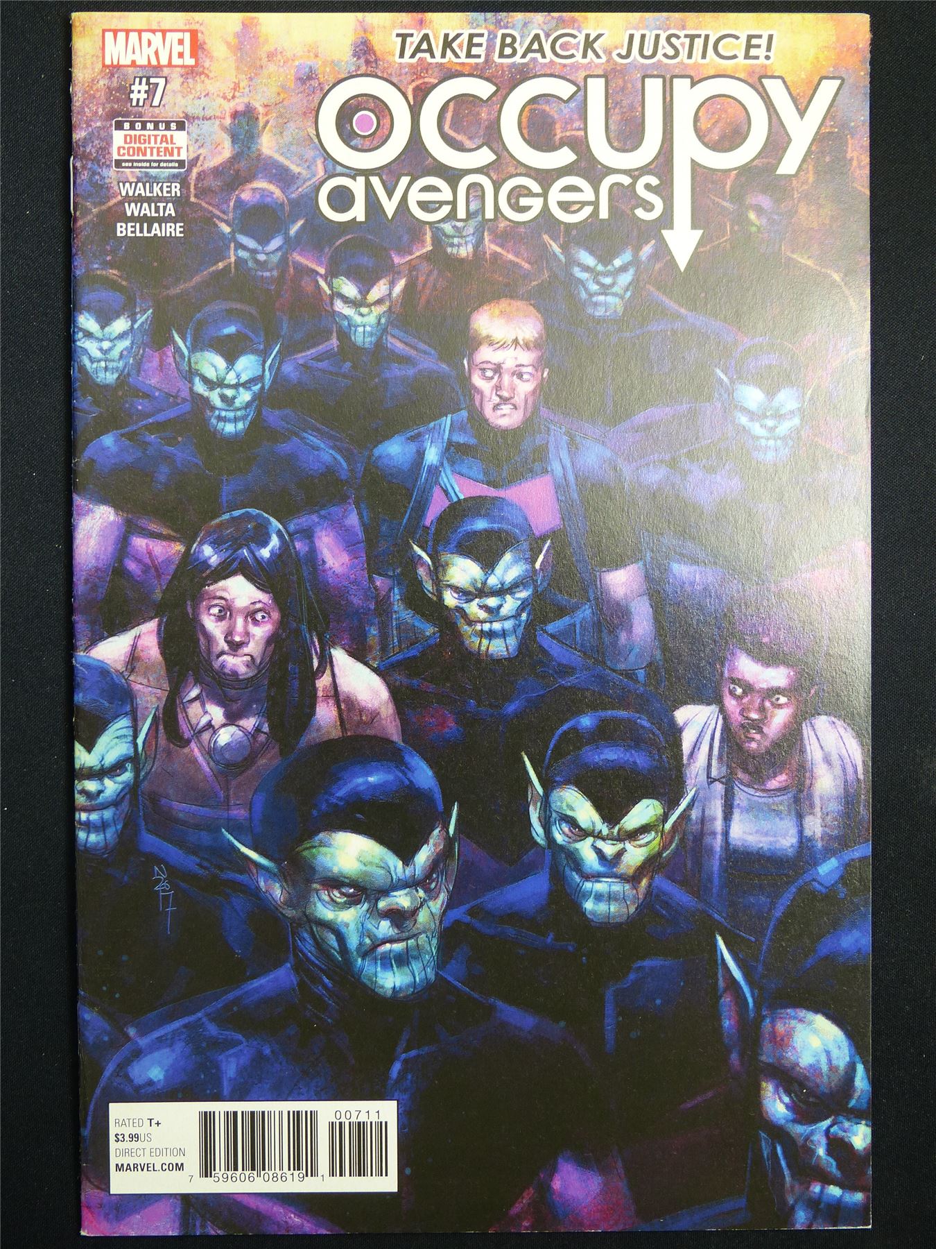Occupy AVENGERS #7 - Marvel Comic #3OC