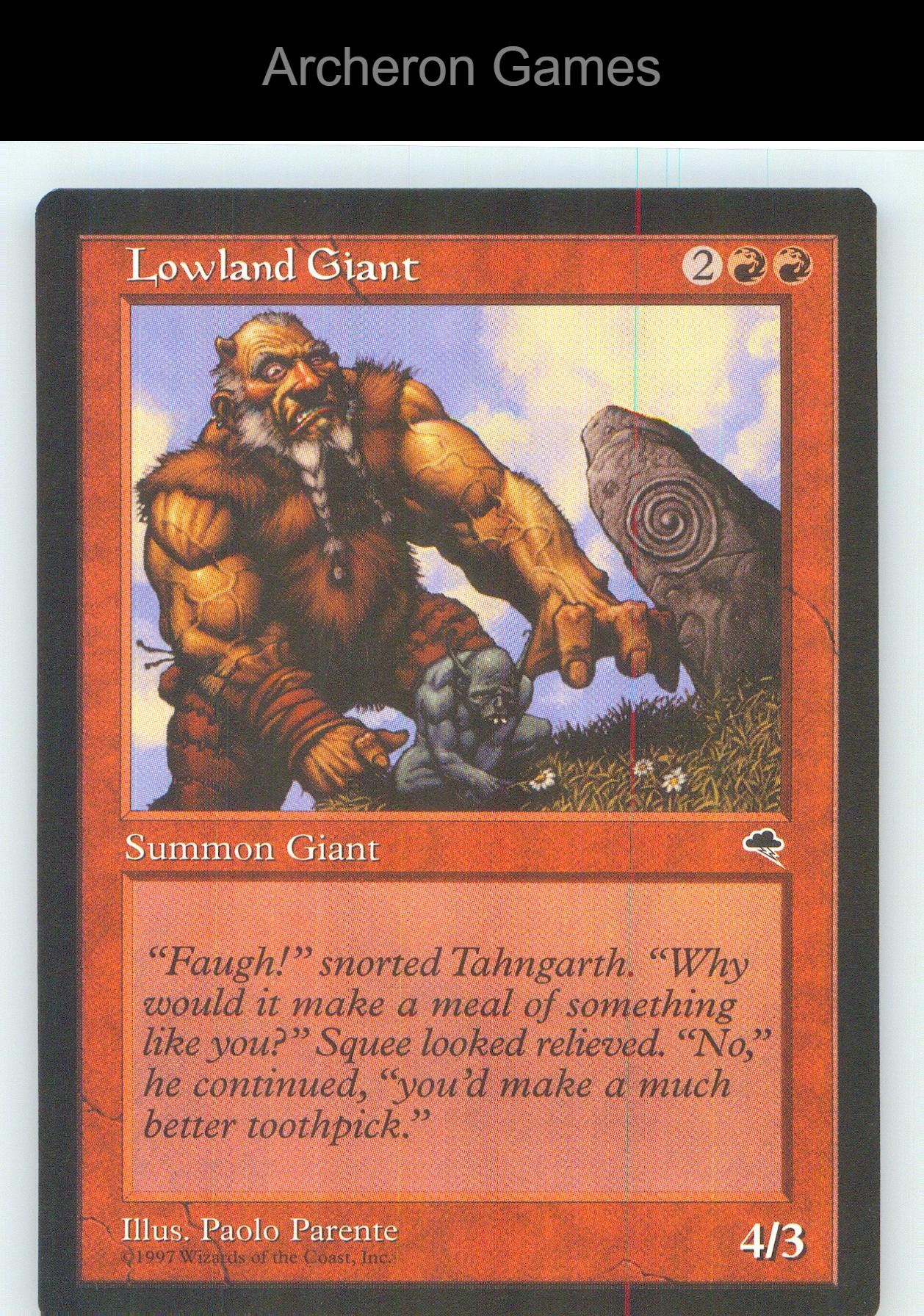 Lowland Giant TMP 187 C MTG Card NM/EX+