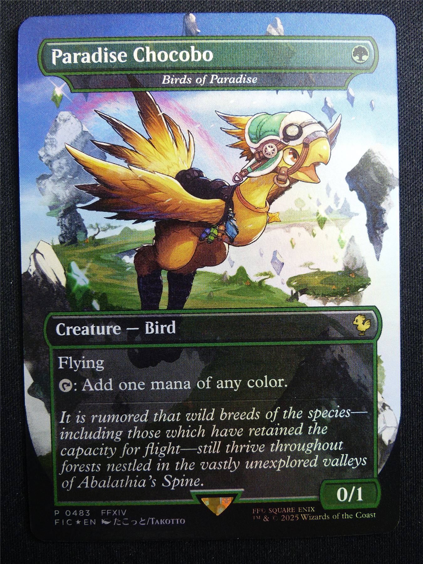 Paradise Chocobo/Birds of Paradise Borderless Foil - FIC - Mtg Card #3FJ