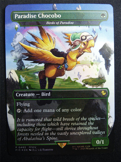 Paradise Chocobo/Birds of Paradise Borderless Foil - FIC - Mtg Card #3FJ
