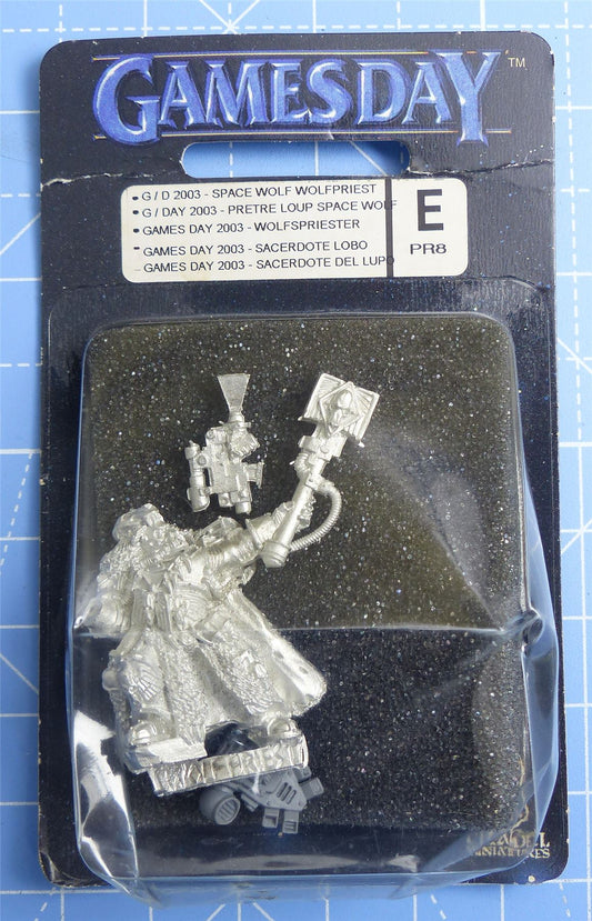 Space Wolf Wolfpriest Games Day Classic Metal - Warhammer 40K #VB