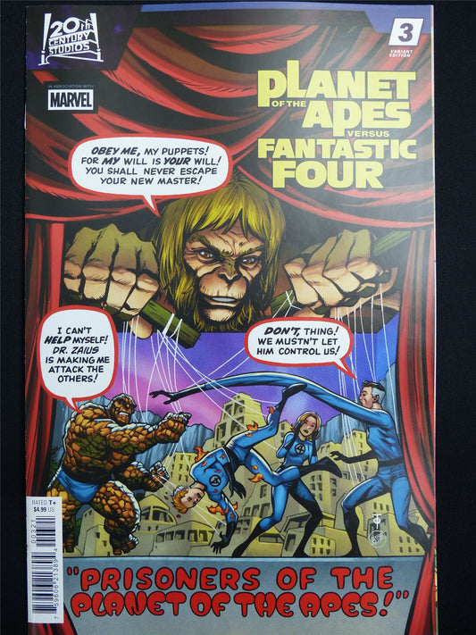 PLANET of the Apes versus Fantastic Four #3 Cvr B - Jun 2026 Marvel Comic #4AN