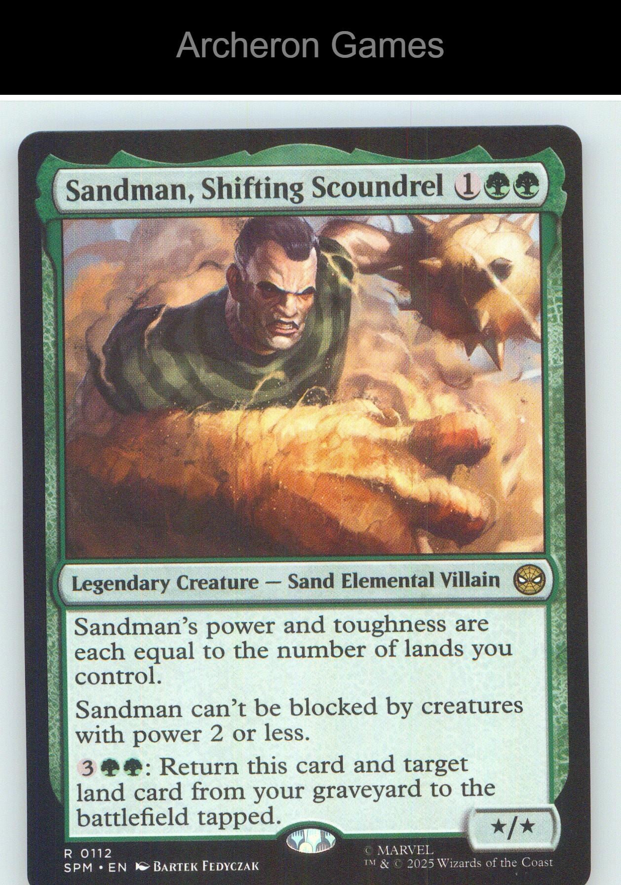 Sandman, Shifting Scoundrel SPM 112 R MTG Card NM/EX+