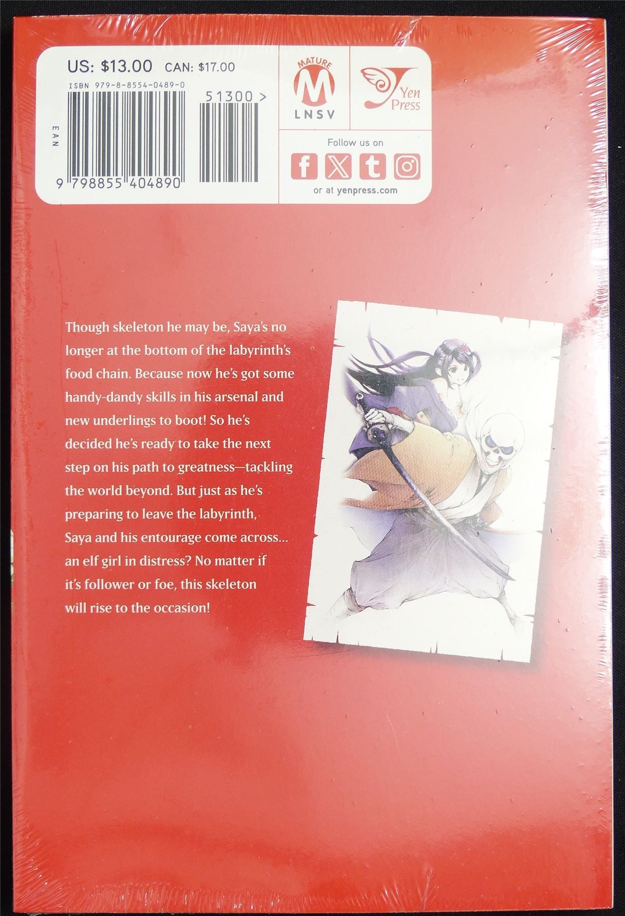 The Skeleton Enchanted by the Cursed Blade volume 2 - Yen Press Manga #PD