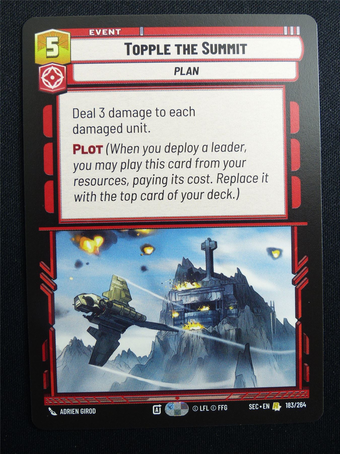 Topple the Summit 183/264 - Star Wars Unlimited Card #4HK