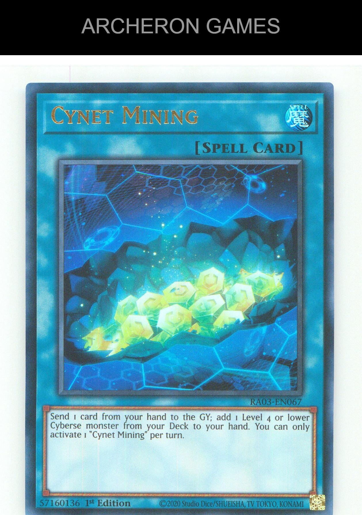 Cynet Mining (UR) UR YUGIOH Card 1st Edition