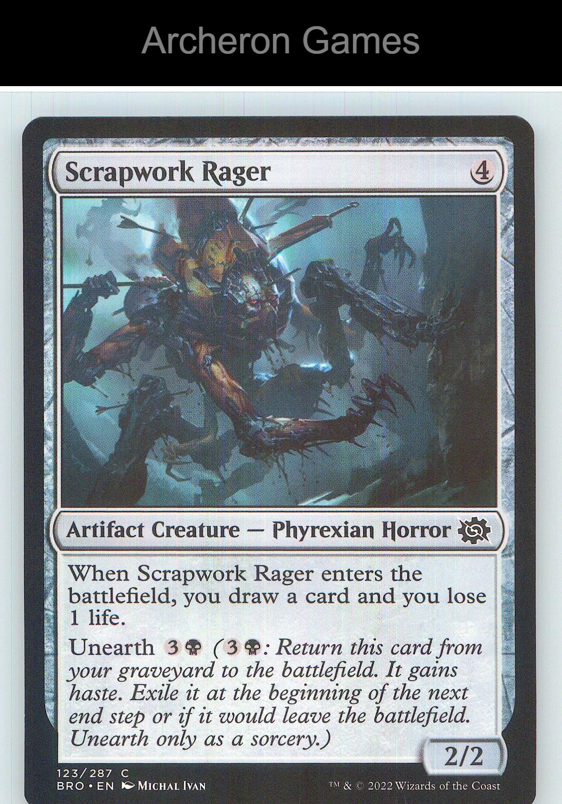 Scrapwork Rager BRO 123 C MTG Card NM/EX+