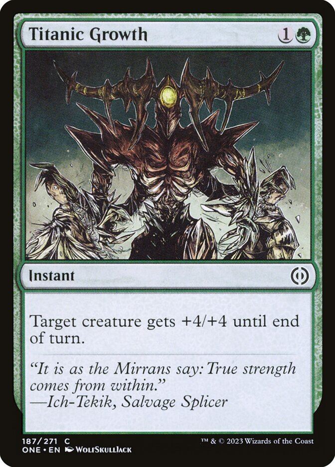 Titanic Growth - Phyrexia: All Will Be One one