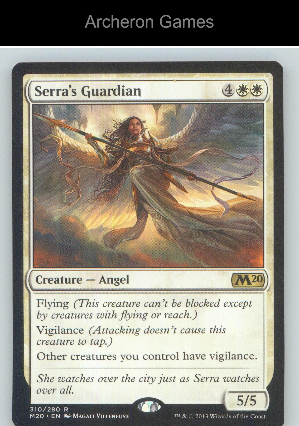 Serra's Guardian M20 310 R MTG Card NM/EX+